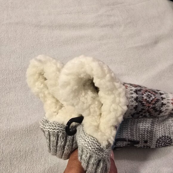 Muk Luks L / XL NEW Shortie Cabin Slipper Chenille Plush Lined Cabin Women Socks - Picture 4 of 7